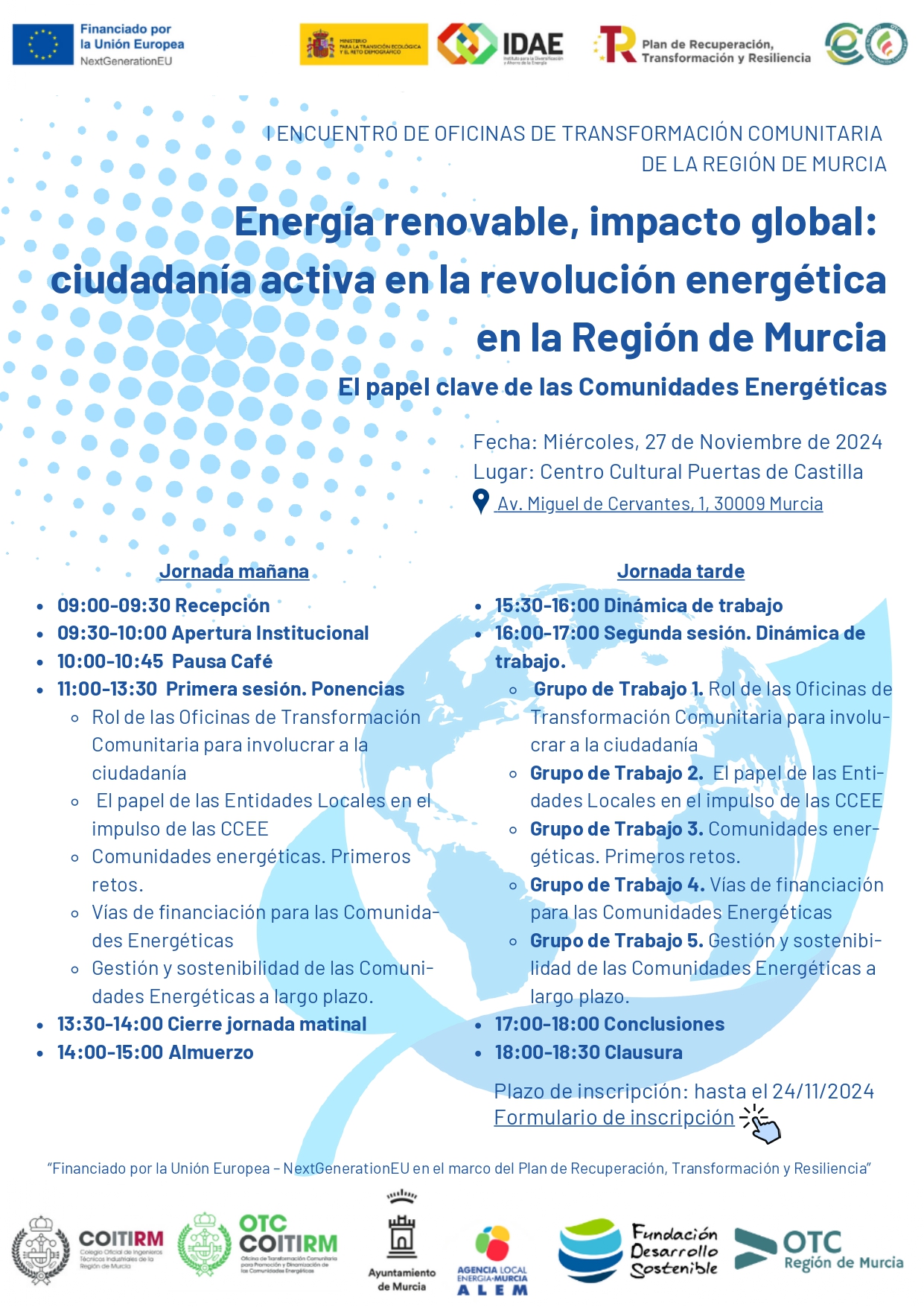 Energía renovable, impacto global. Encuentro de Oficinas de Transformación Comunitaria